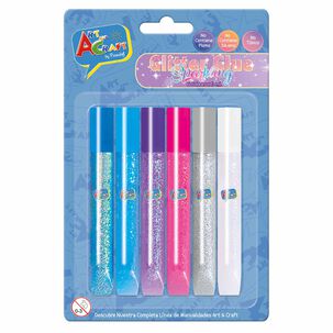 Glitter Glue Fantasia 6 Col 13 Ml