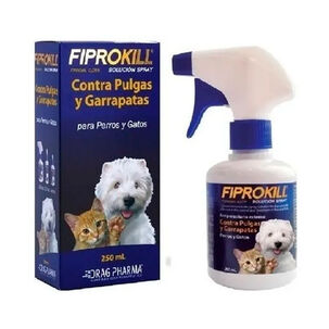 Fiprokill Spray Anti Pulgas/garrapatas 250 Ml Gatos Y Perro