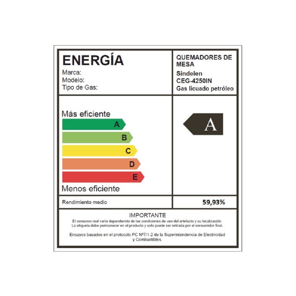 Encimera A Gas Sindelen Eleganzza / Ceg-4250in image number 4.0