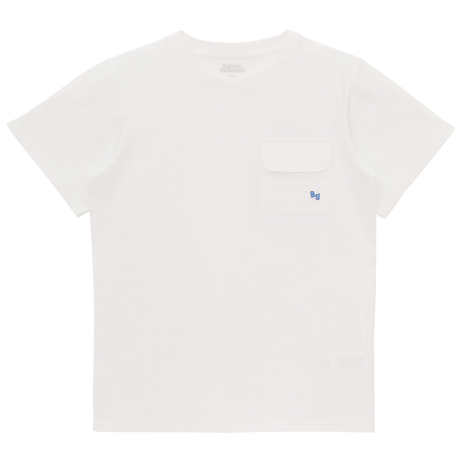 Polera Manga Corta Ni&ntilde;o Bubblegummers Casta&ntilde;o Blanco image number 0.0