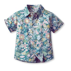 Camisa Hawaiana Manga Corta Ni&ntilde;o De 6 Meses A 7 A&ntilde;os Tropical Surtido