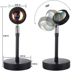 Lampara Sunset Sun Rainbow Proyecci&oacute;n Puesta De Sol Premium