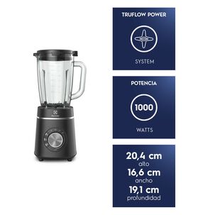 Licuadora 1,75l Jarra De Vidrio Y 6 Cuchillos 1000w Blp70