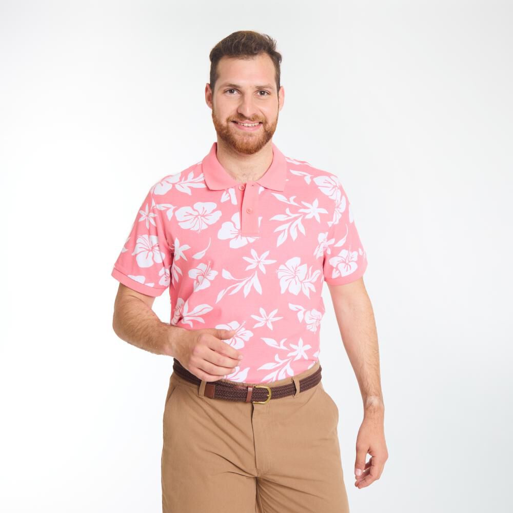 Polera Regular Manga Corta Cuello Piqué Hombre Peroe image number 0.0