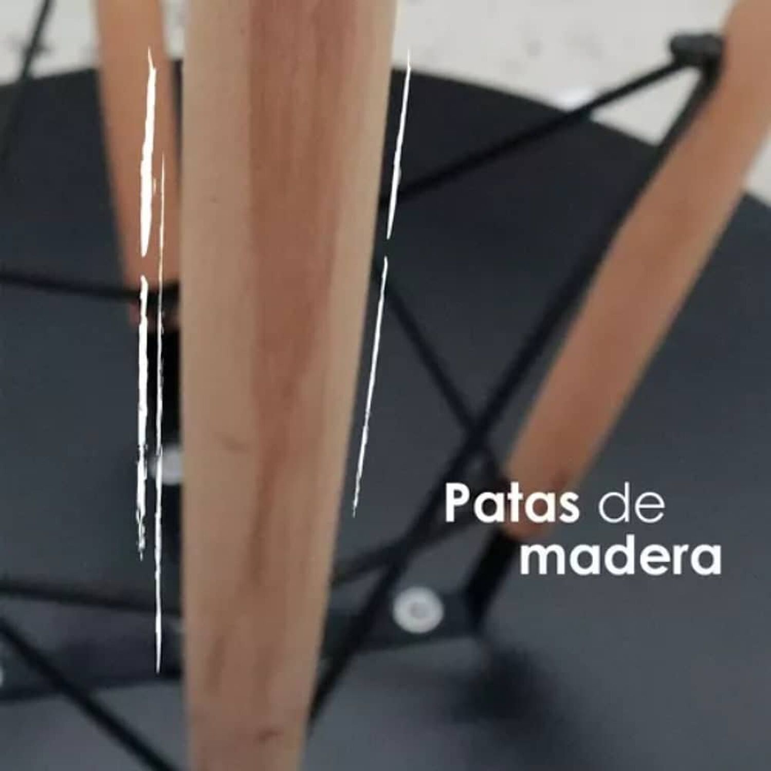 Mesa Eames Redonda 100cm Negra image number 5.0