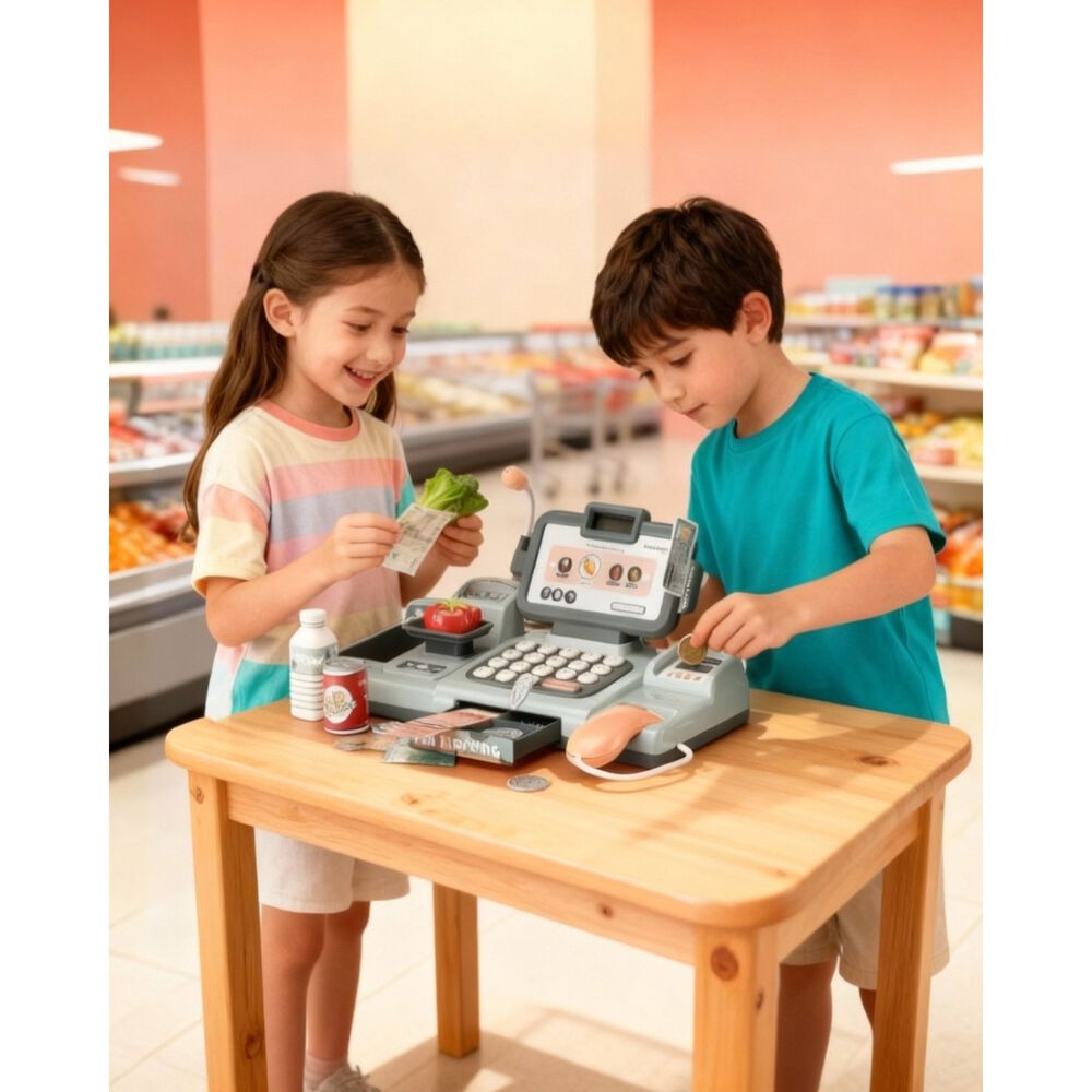 Juguete Caja Maquina Registradora Para Ni&ntilde;os image number 9.0
