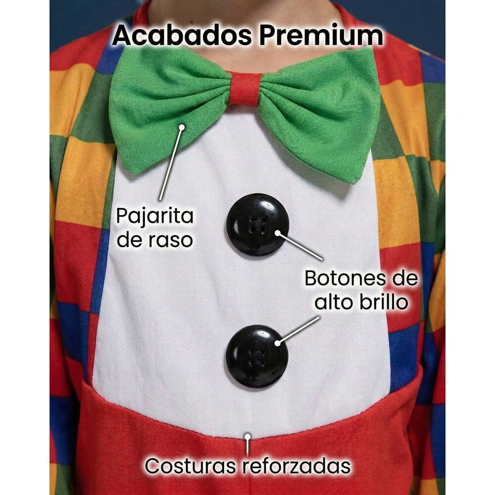 Disfraz Cosplay Payaso Buf&oacute;n Ni&ntilde;o image number 10.0