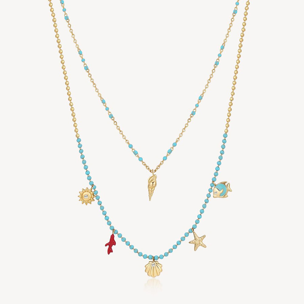 Collar Brosway Bah68 Dorado Mujer image number 0.0