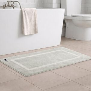 Toalla De Piso Signature Nautica Home 100% Algod&oacute;n 45x76cm Gris Claro