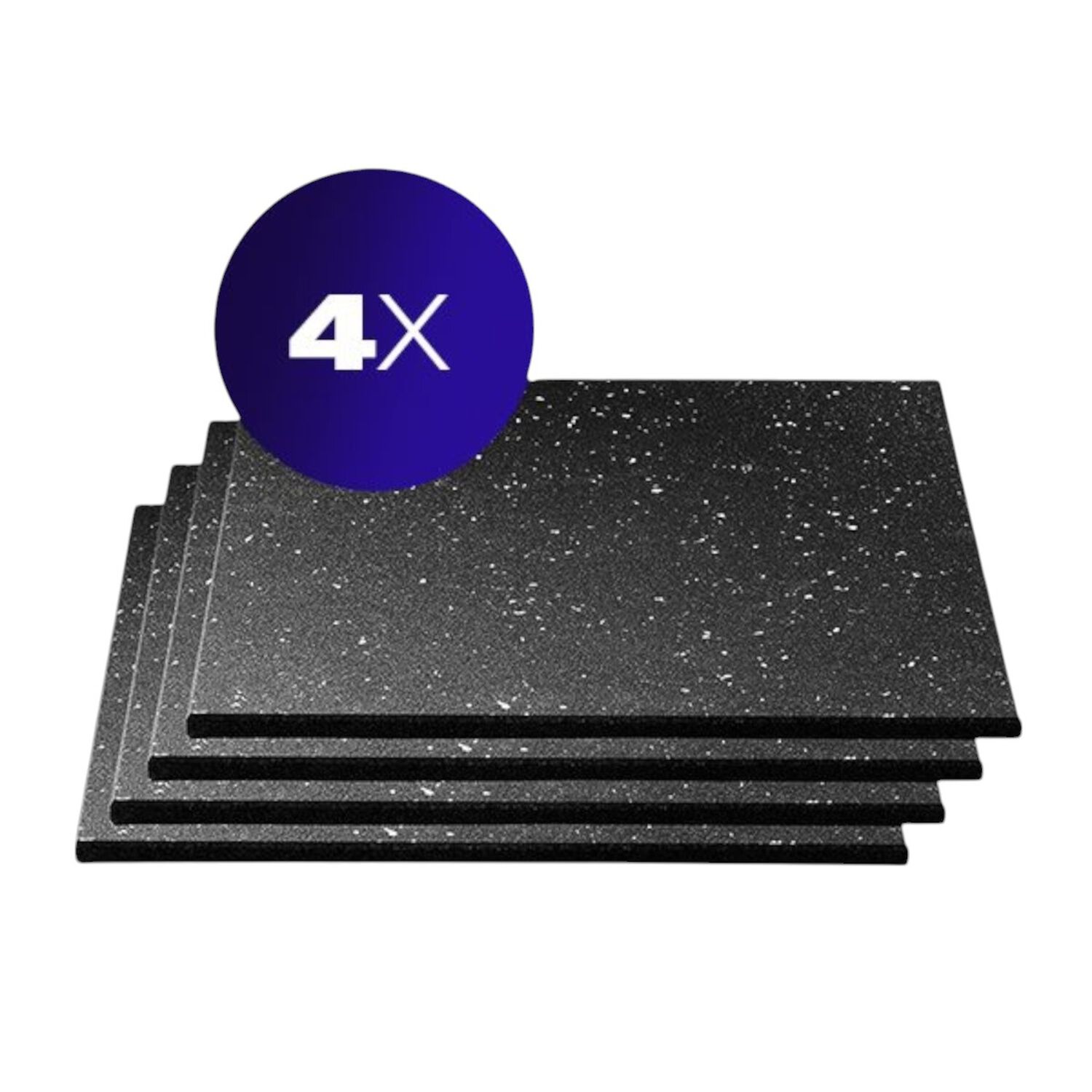 Pack X 4 Piso Caucho Gimnasio 50x50cm X Grosor 2.5 Cm image number 0.0