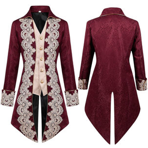 Cosplay Disfraz Traje Victoriano Medieval Chaqueta