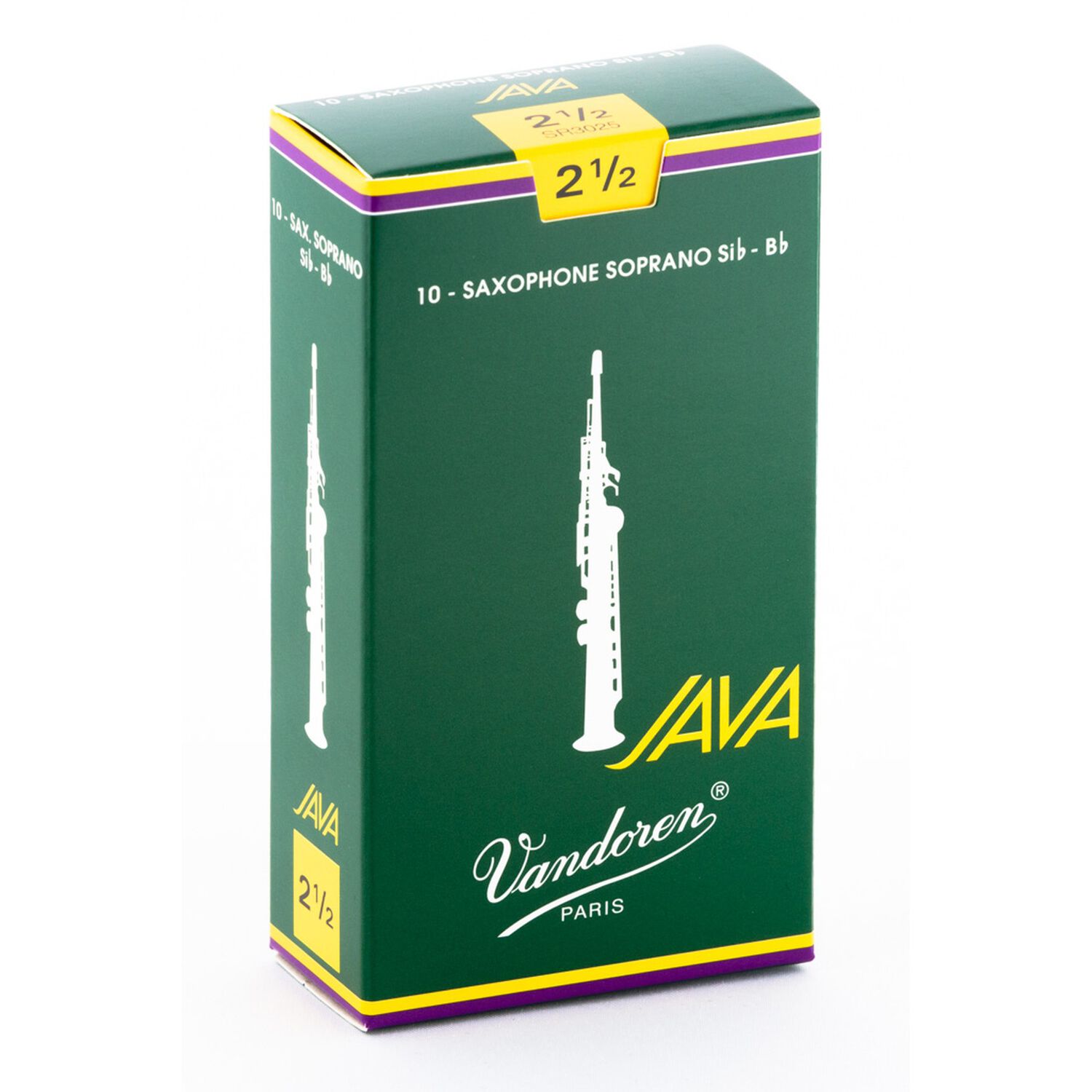Cajas De Ca&ntilde;as Saxo Soprano Java N&ordm;2.5 Sr3025 Vandoren image number 0.0