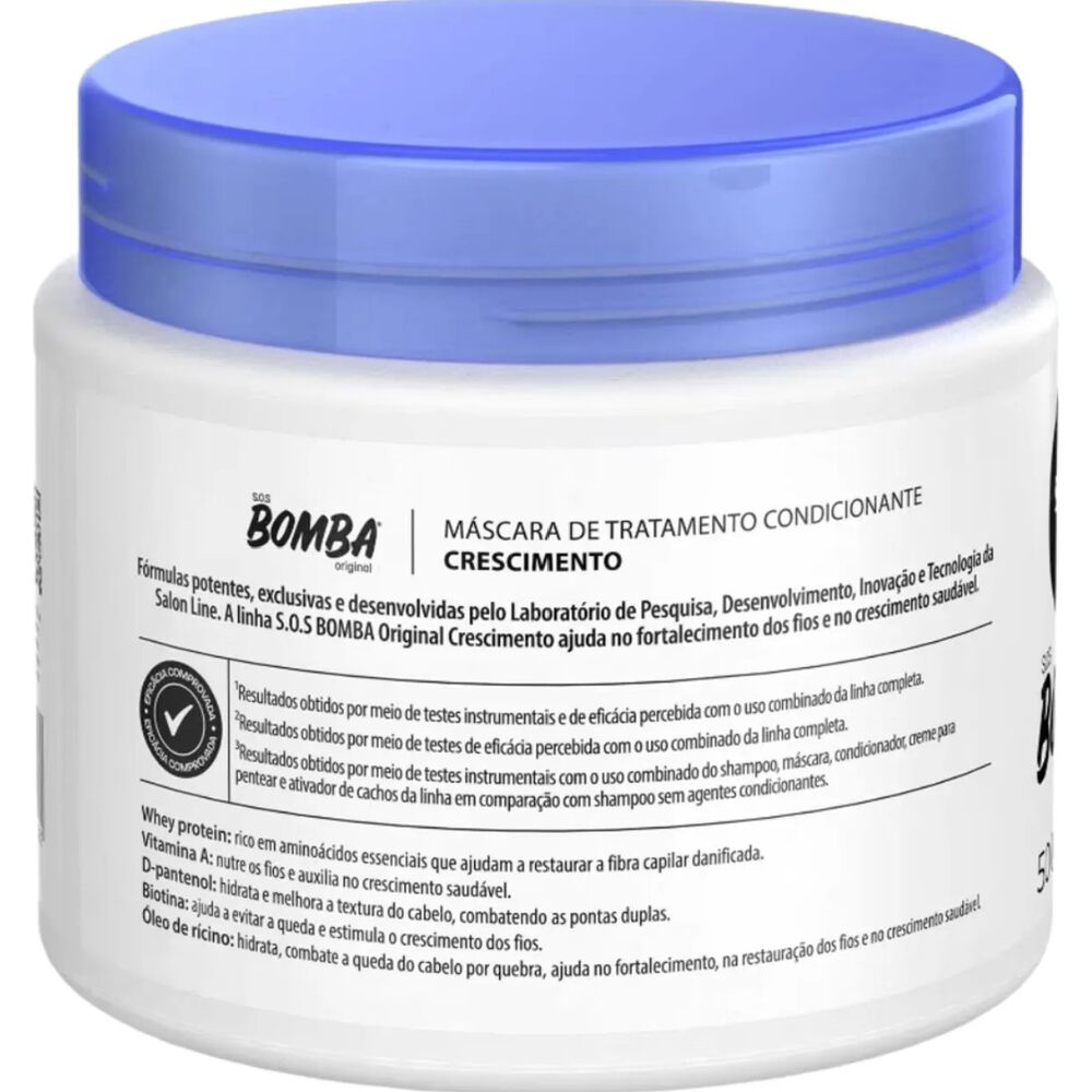 Mascara Sos Bomba Original Crescimento De 500gr Salon Line image number 1.0