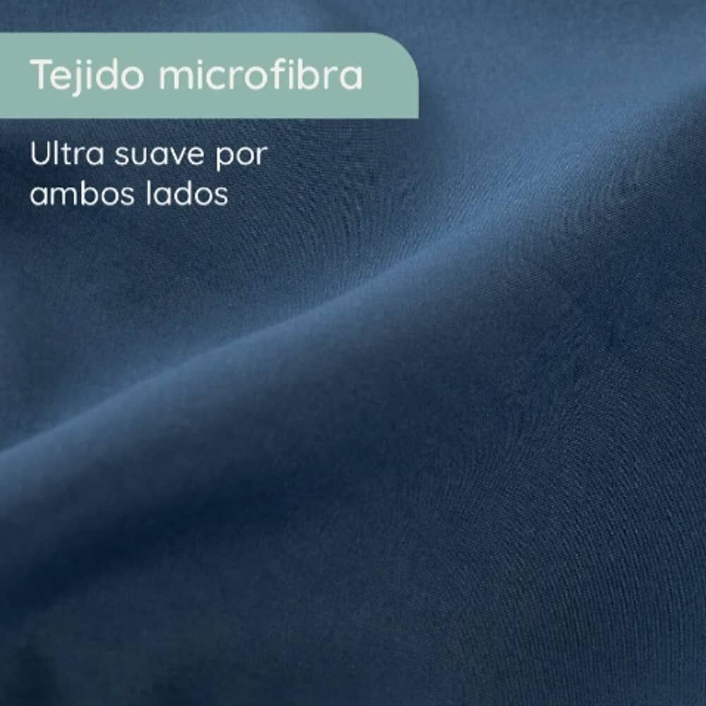 Sabana 1800 King Ultra Suave + Funda Bordada. Gris image number 3.0