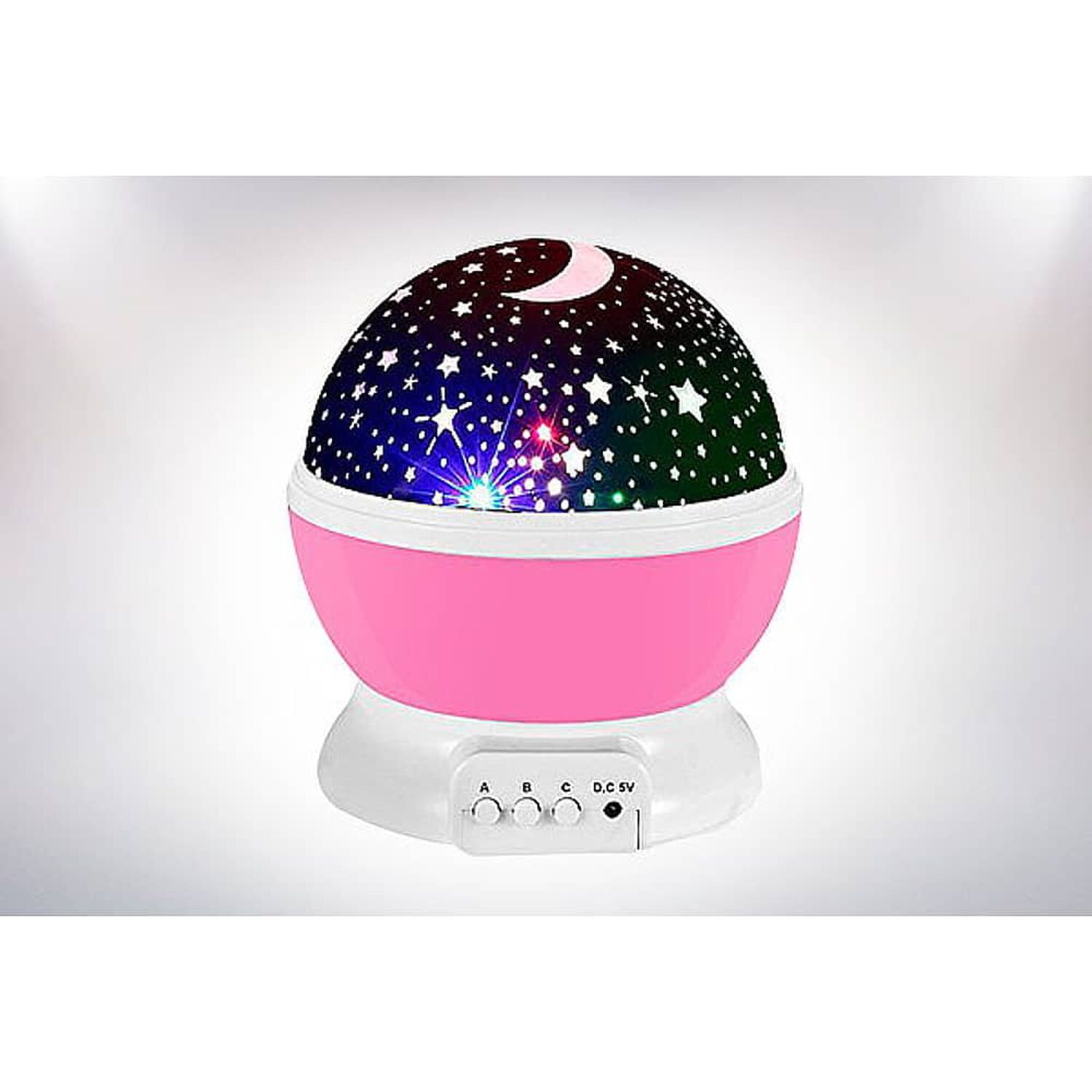 Proyector Espantacuco De Cielo Estrellado Luz Led Color Rosado image number 2.0