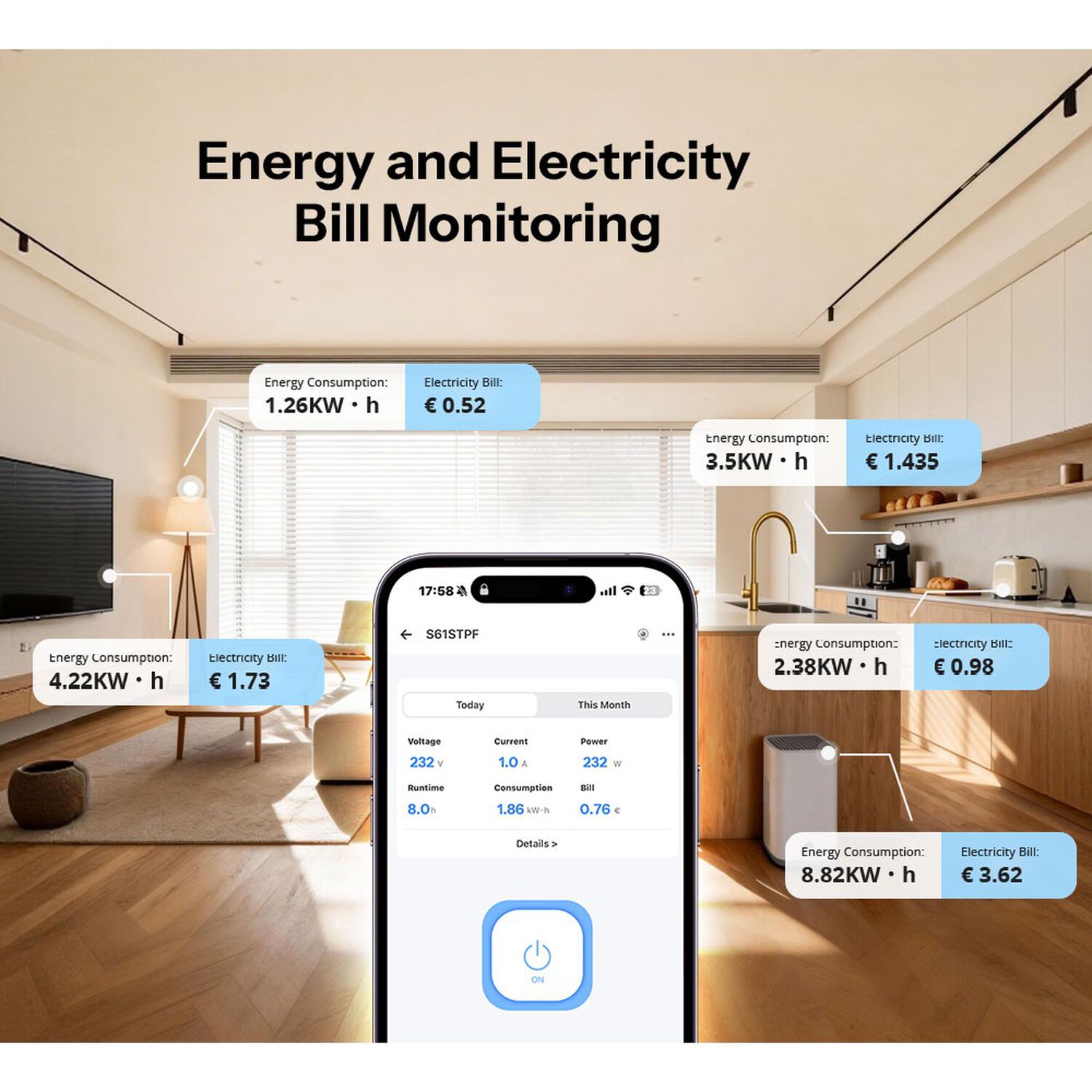 Enchufe Wifi Sonoff S61 Con Medici&oacute;n De Energ&iacute;a Con Matter image number 5.0