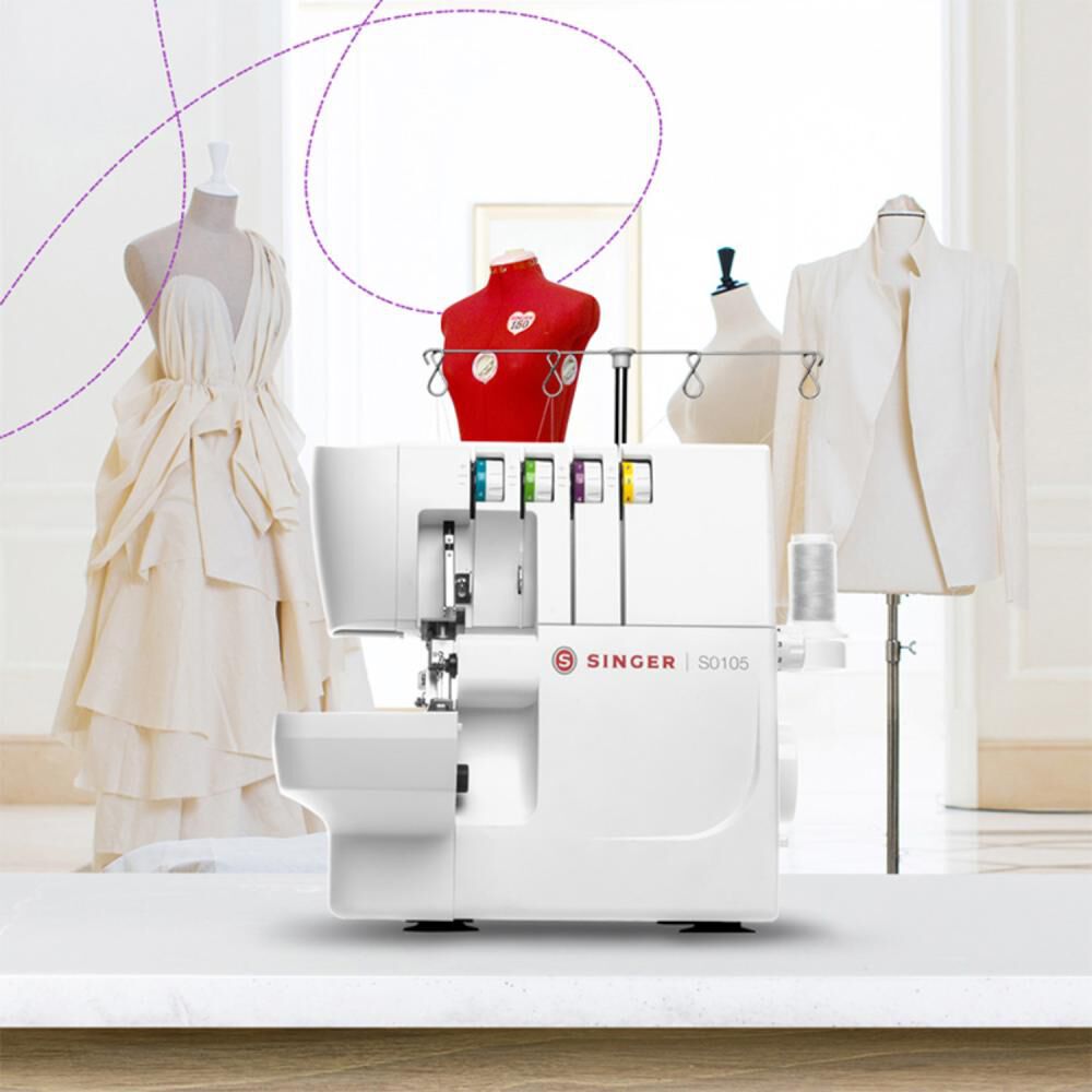 Máquina Overlock Singer S0105 image number 2.0