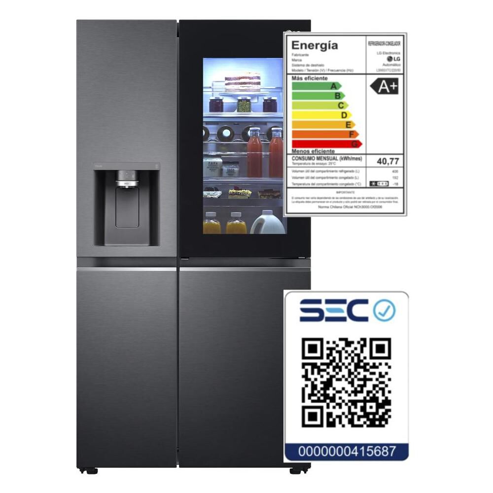 Refrigerador Side By Side LG LS66SXTC / No Frost / 598 Litros / A+ image number 15.0