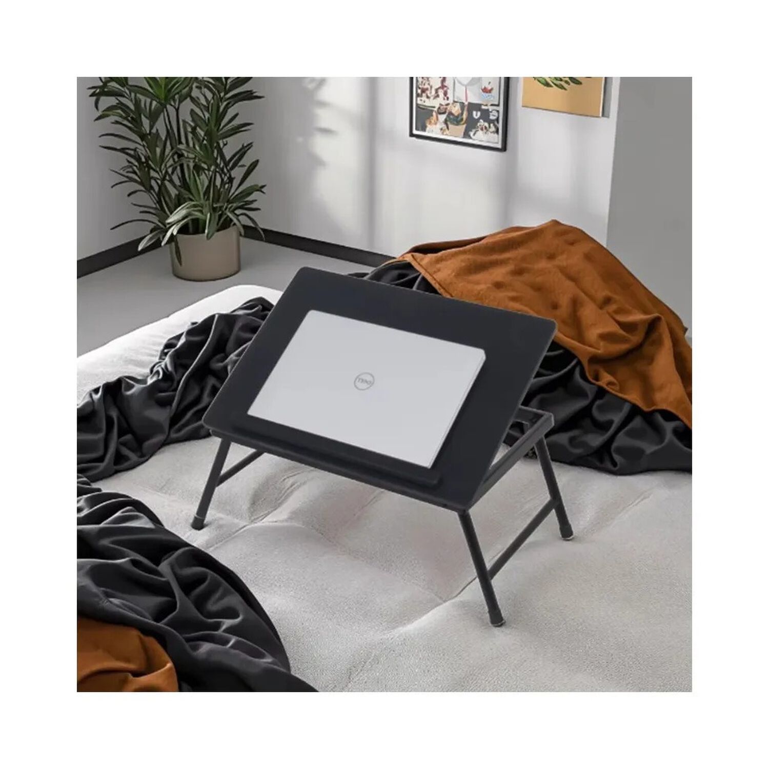 Mesa Notebook Plegable Para Cama Sof&aacute; Inclinable Negro image number 3.0