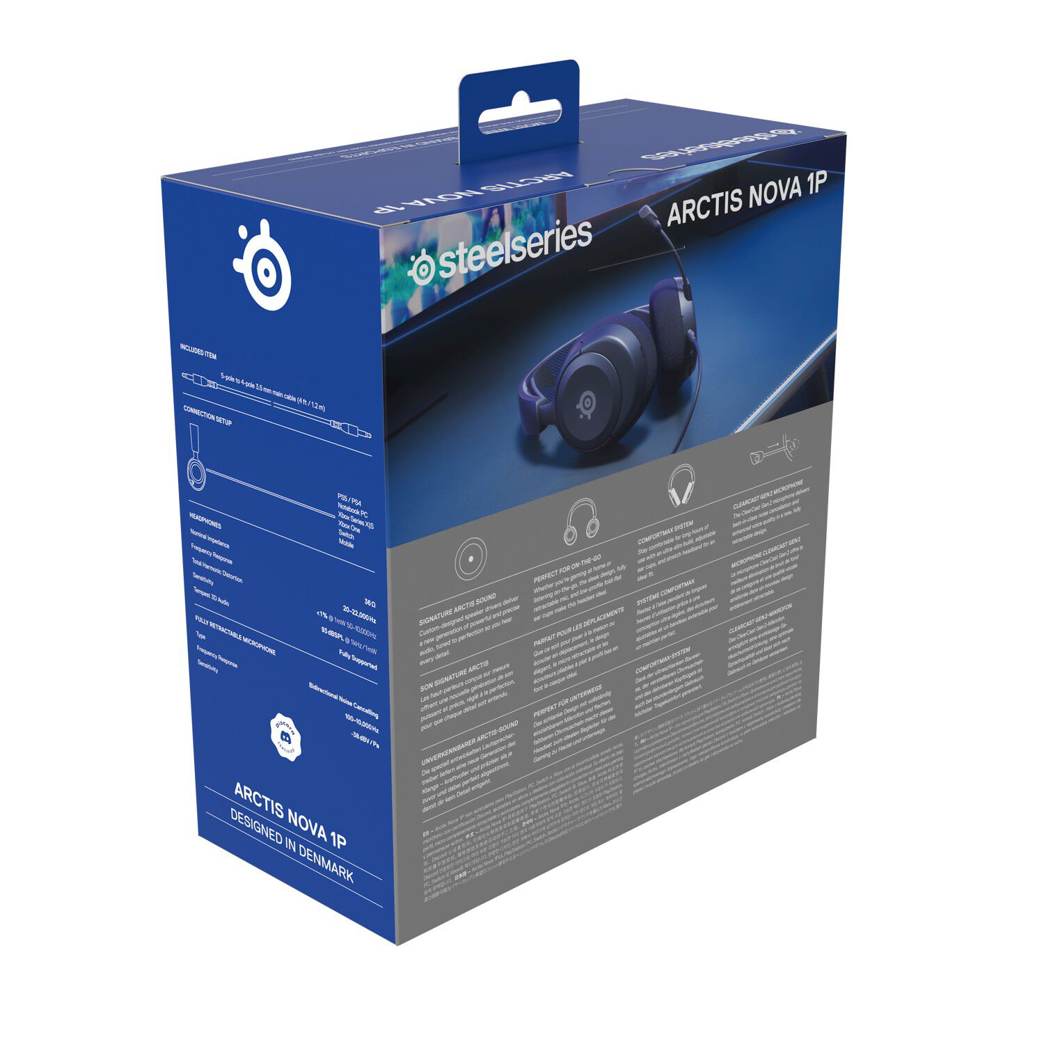 Aud&iacute;fonos Gamer Steelseries Arctis Nova 1 Black Ps5 image number 10.0