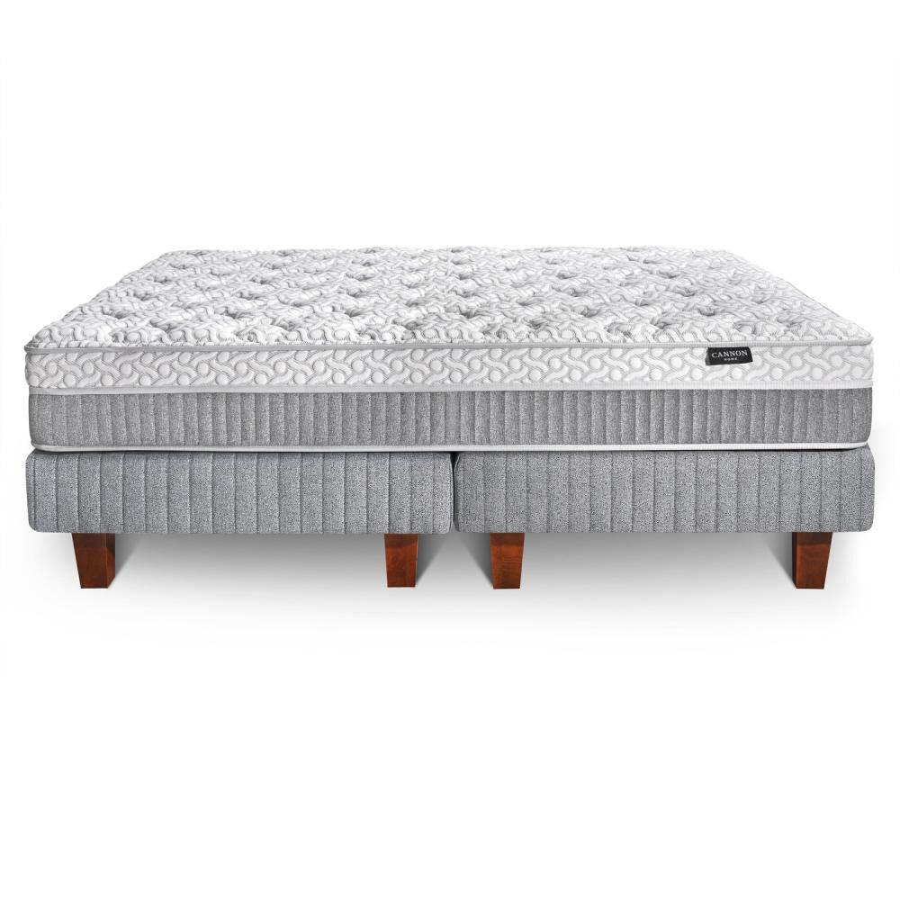 Cama Europea Cannon Home Hybrid Cloud / 2 Plazas / Base Dividida + Almohadas image number 4.0