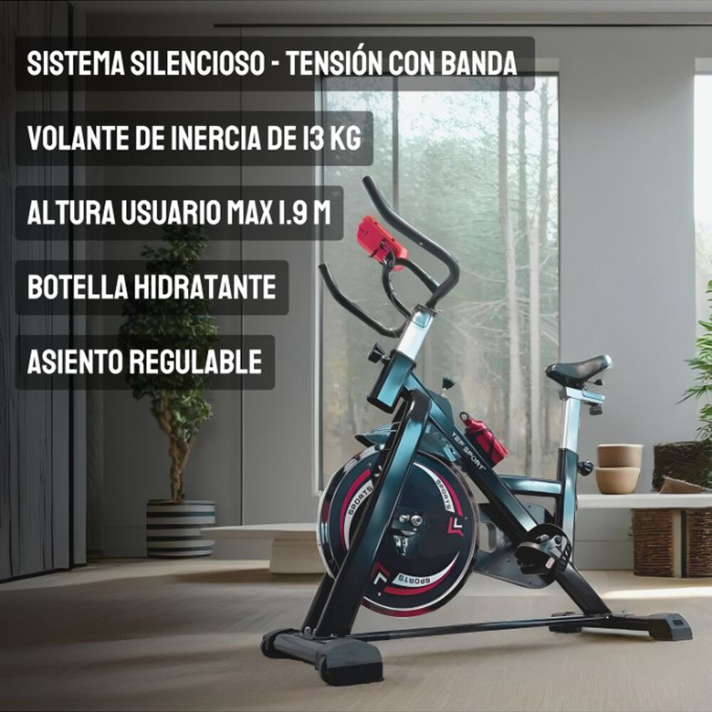Bicicleta Spinning Rueda Inercia 13 Kg Yep1054 image number 4.0