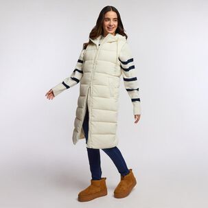 Parka Larga Sin Mangas Cuello Alto Mujer Freedom