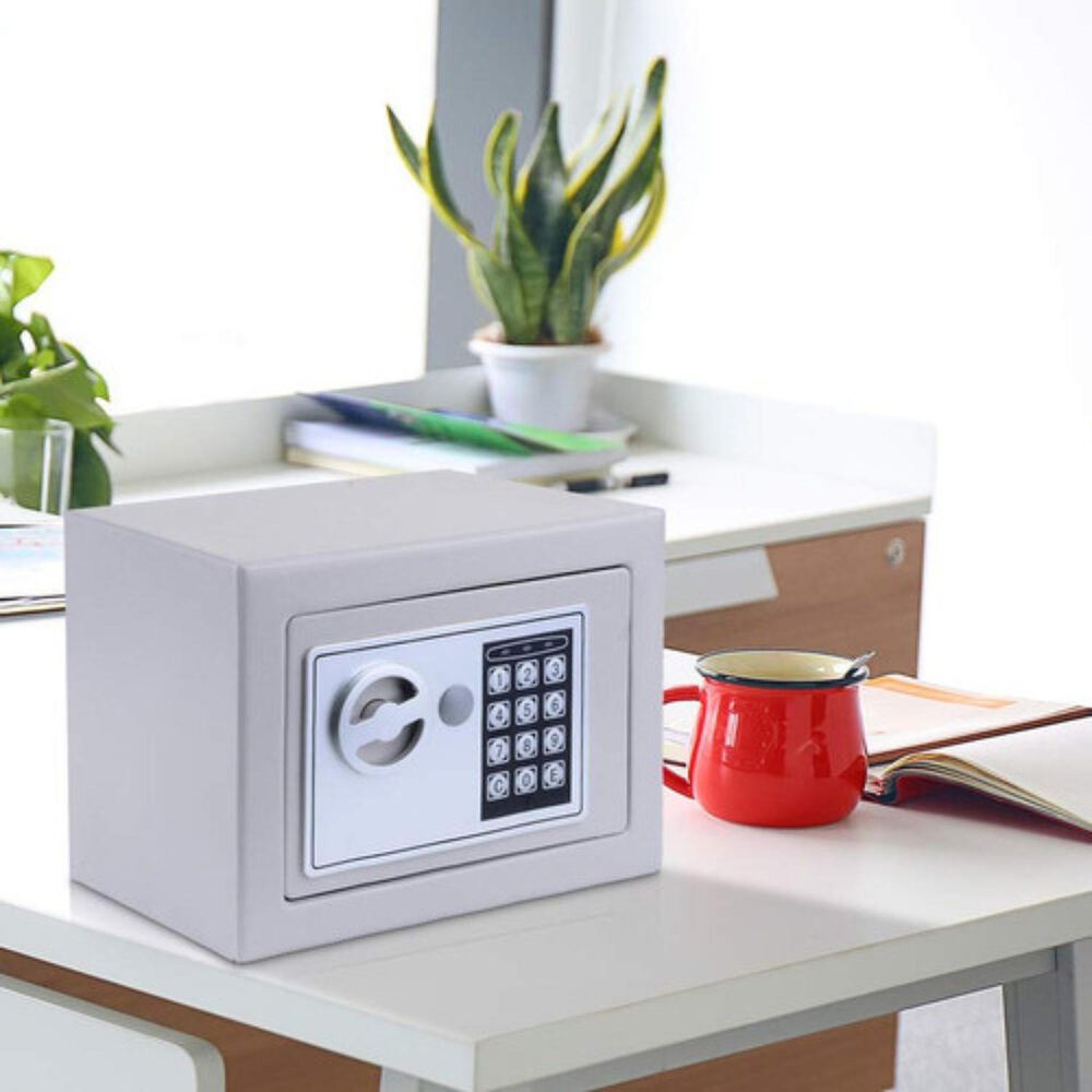 Caja Fuerte De Acero Con Teclado Digital Blanca image number 3.0