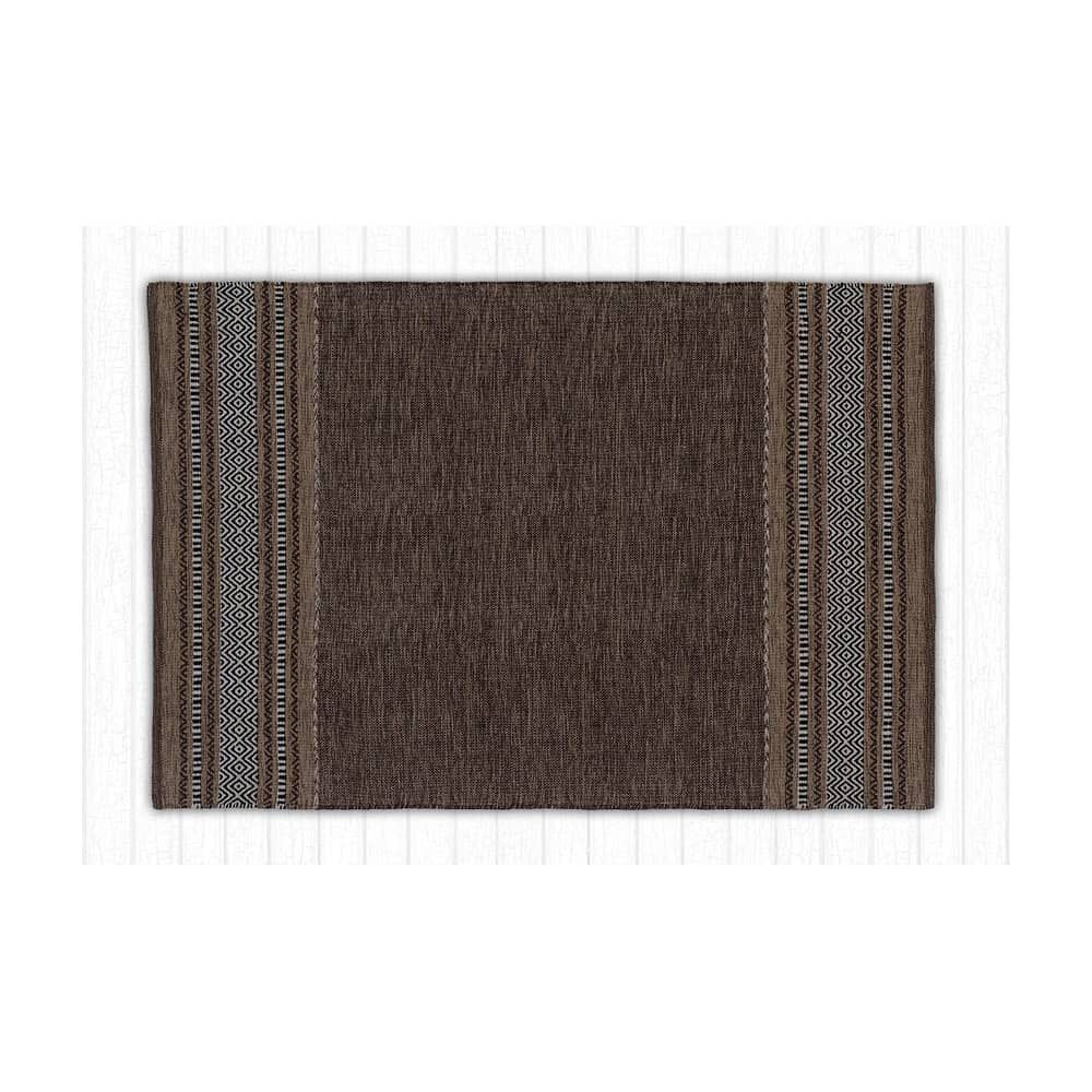 Pack Kilim Marr&oacute;n (alfombra + Pouf) 150x210 image number 1.0