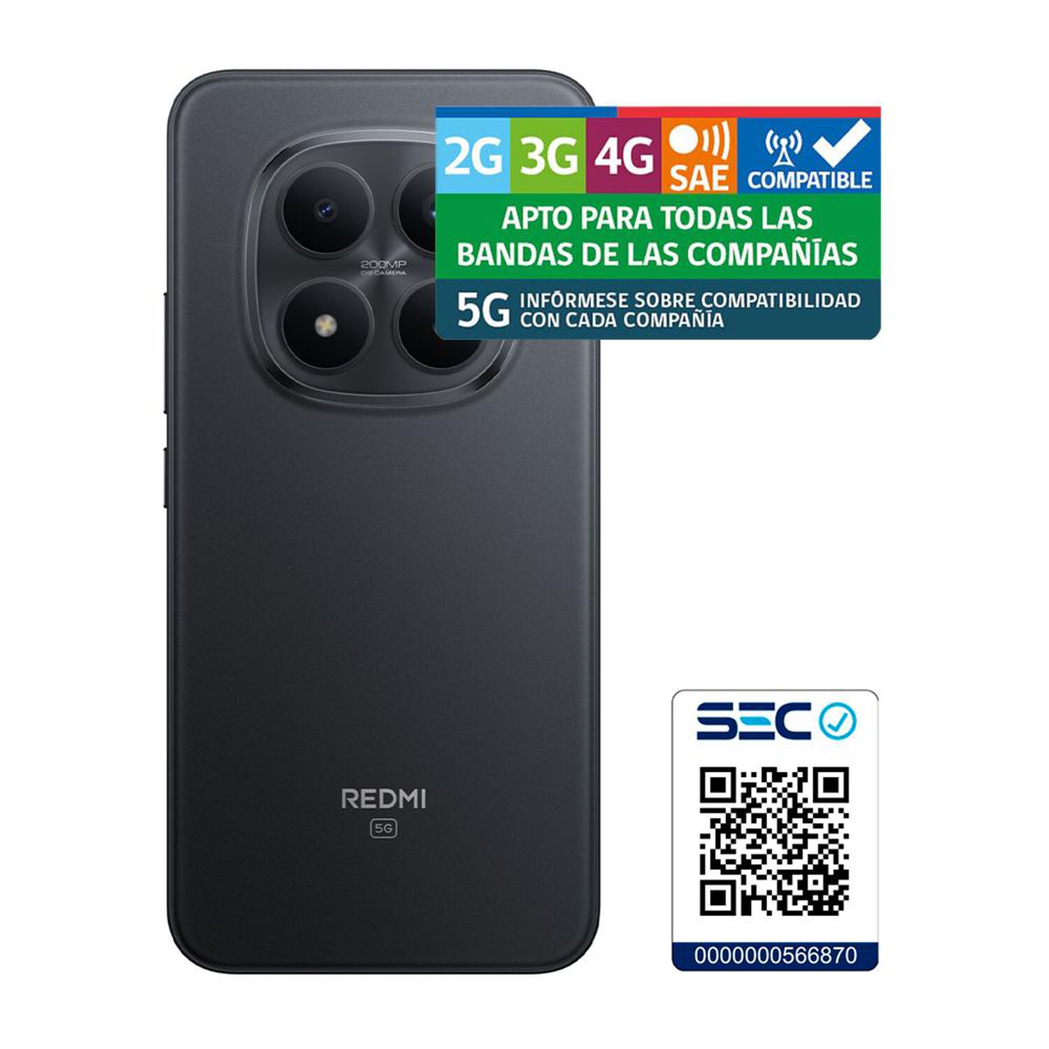 Smartphone Xiaomi Redmi Note 15 Pro+ / 5G / 512 GB / Negro / Liberado image number 8.0