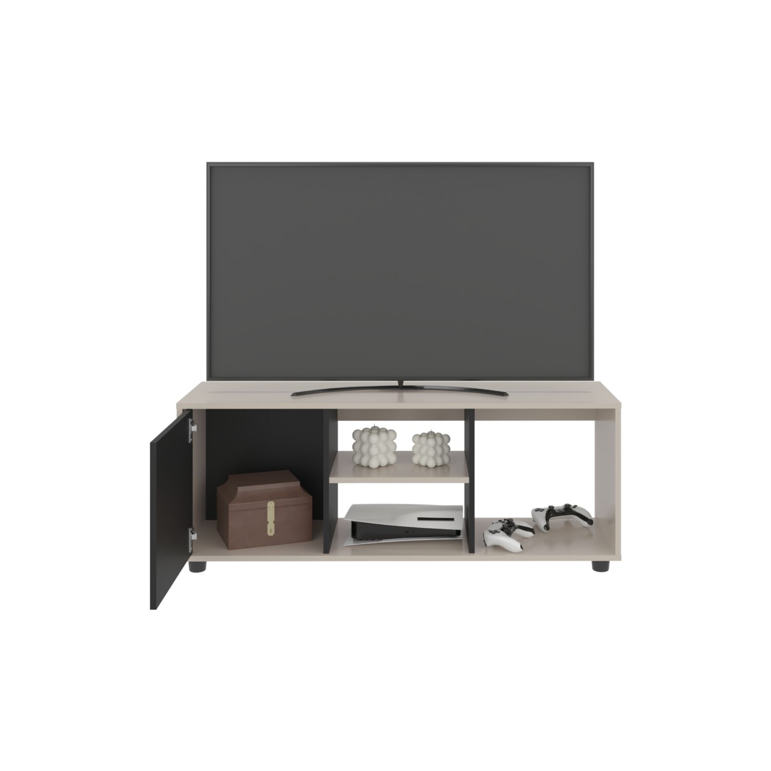 Rack Tv 50" 120,3x34,9x46,7 Cm 1 Puerta Abatible image number 2.0
