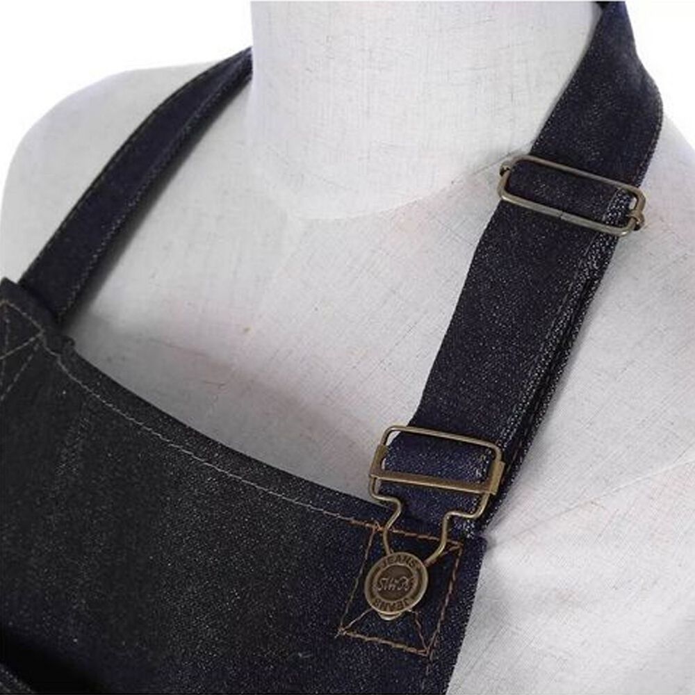 Pechera Delantal Mezclilla Jeans Cocina Asados image number 3.0