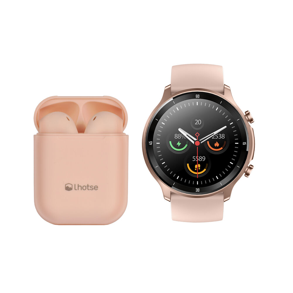 Pack Smartwatch Lhotse Runner 219 Pink + Audifono Rm12 image number 0.0