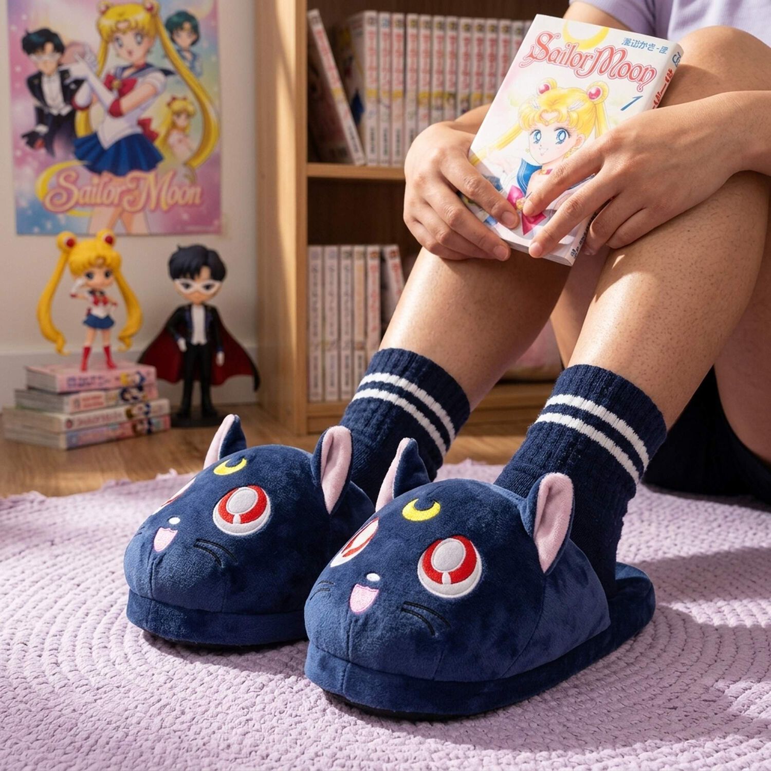 Pantuflas Sailor Moon O Gatita Luna Kawaii image number 3.0