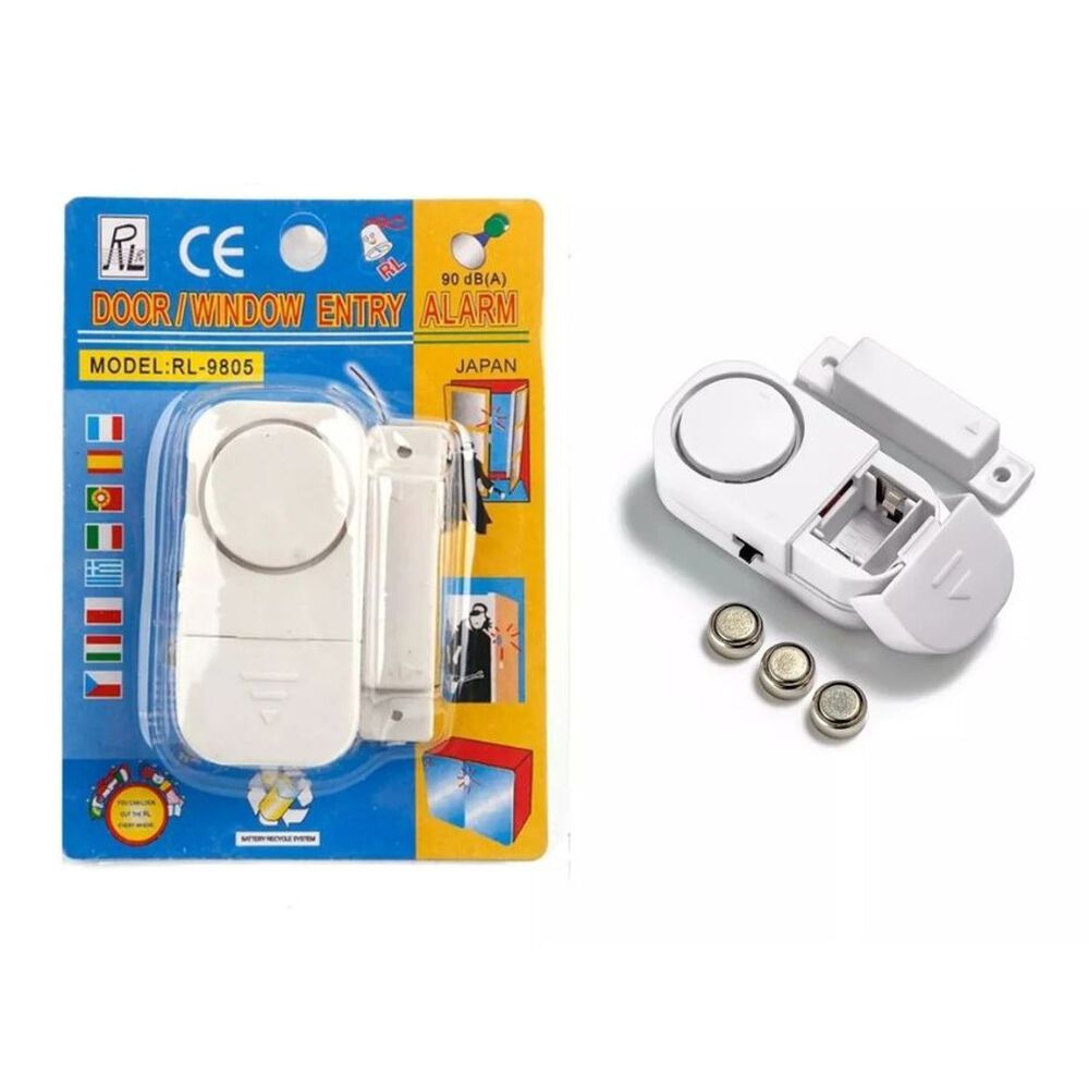 Pack 4 Alarma Para Puerta Ventana Con Sensor Magnético 90db image number 3.0