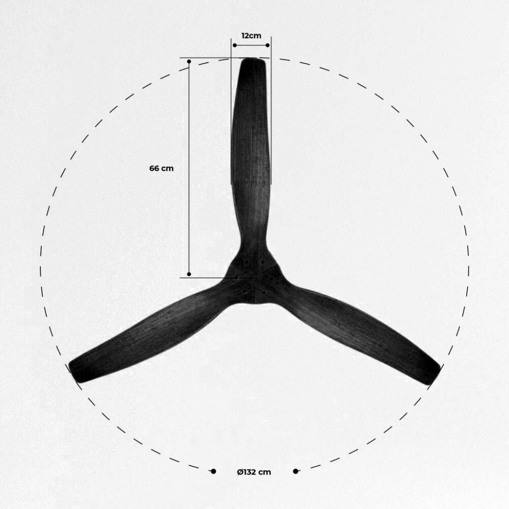 Ventilador De Techo Aviador Negro Ajustable 52 Primaterm image number 2.0