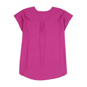 Blusa Manga Corta Cuello V Mujer Lesage