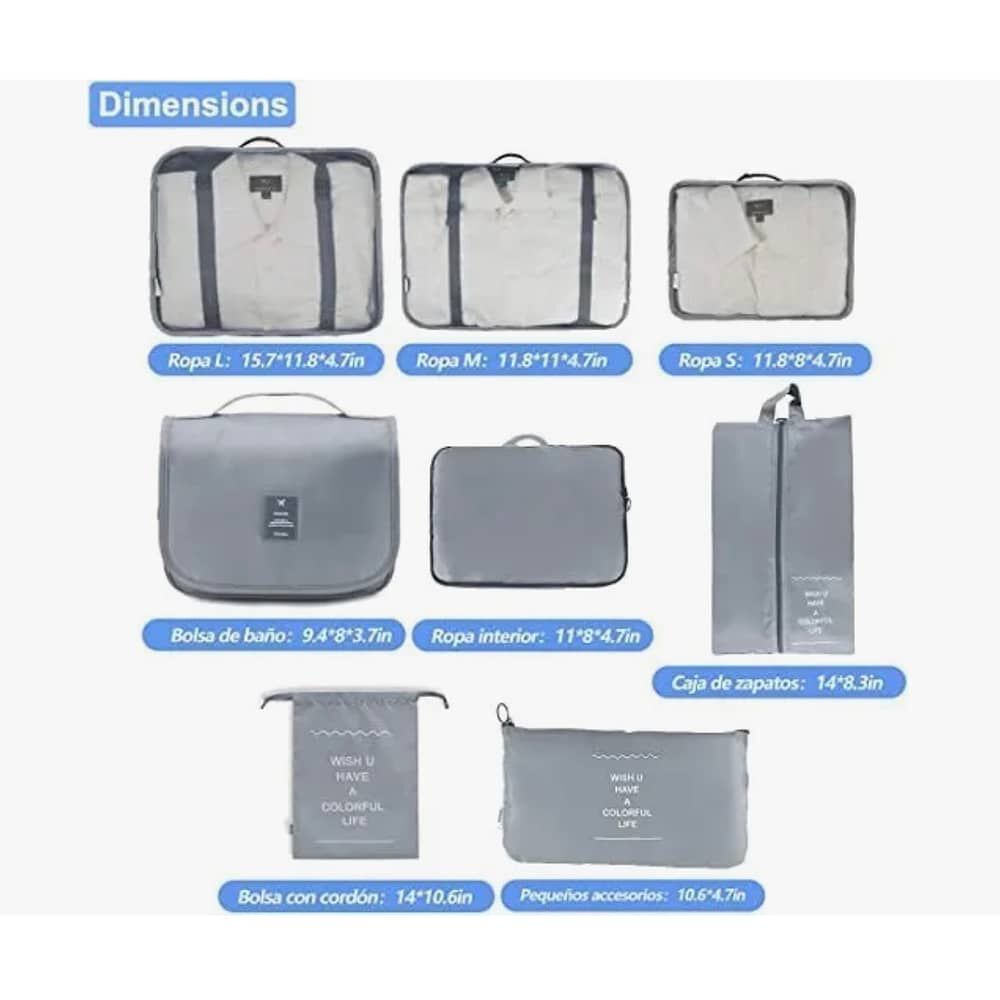 Bolsas De Viaje 8 En 1 image number 1.0