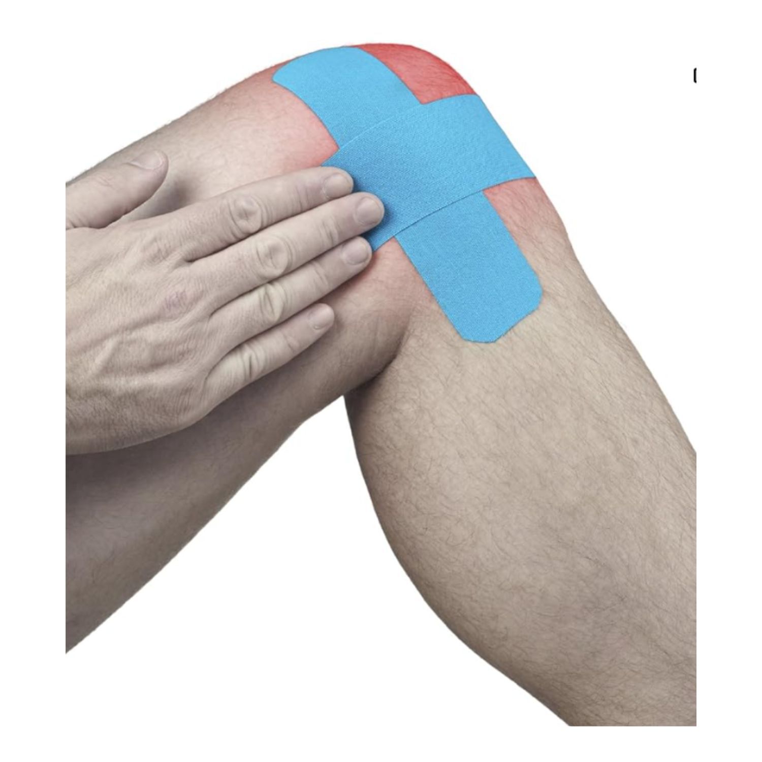 Cinta Kinesiol&oacute;gica Tape Neuromuscular Atl&eacute;tica 500cm Azul image number 3.0