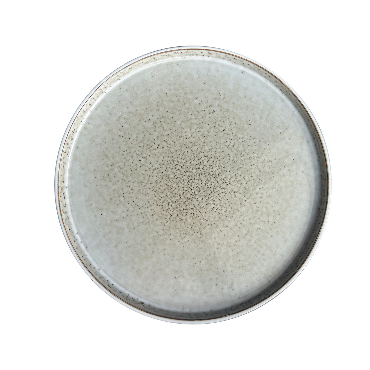 Set 6 Platos Redondo Ceramica 27 Cm Gris Linea Oslo image number 0.0
