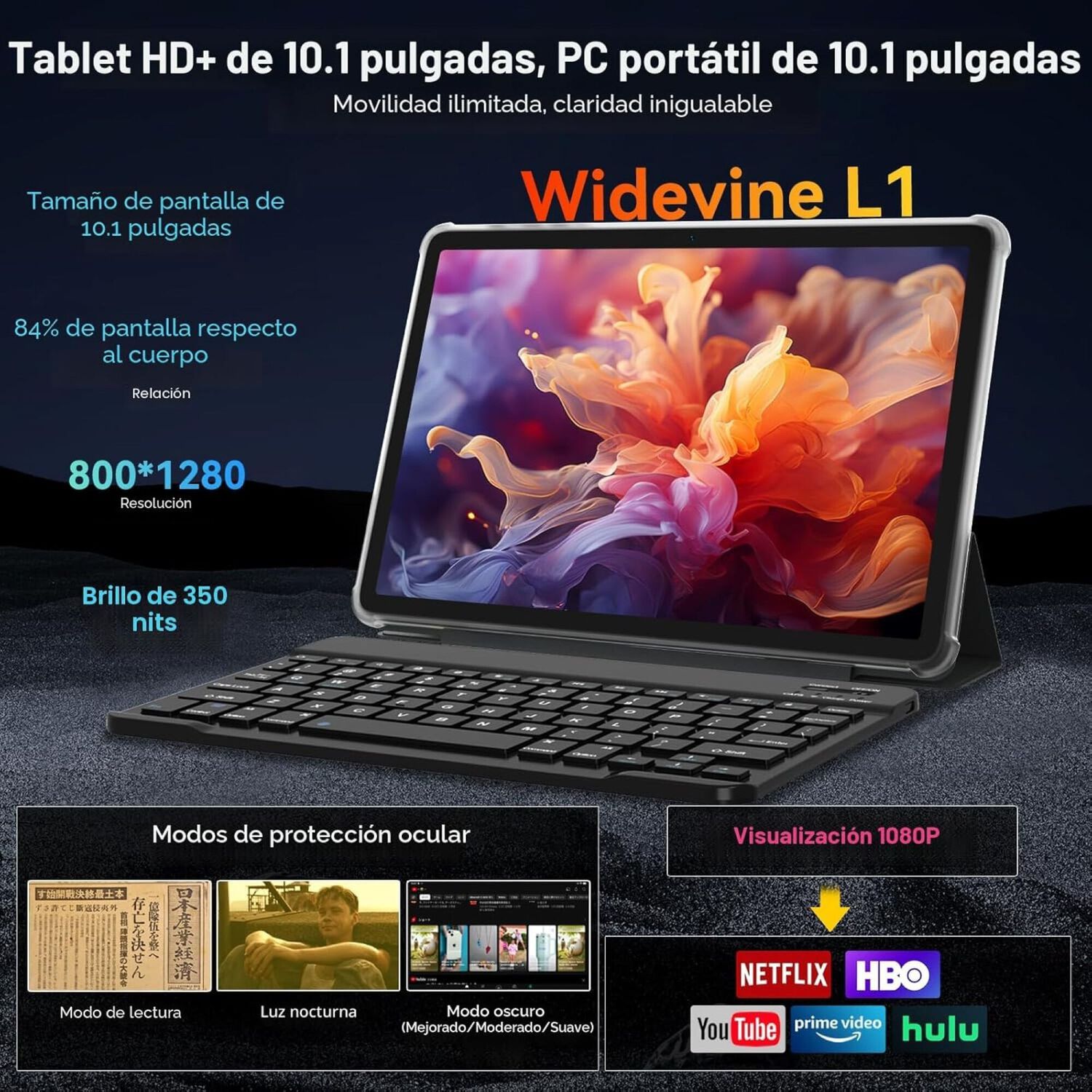 Tablet Cwht G16 - Android 15 Kit Teclado Mouse L&aacute;piz Funda image number 1.0