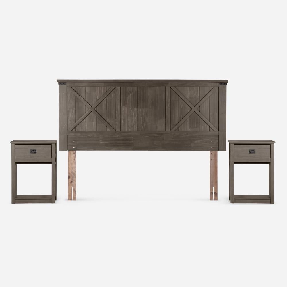 Cama Europea Rosen Indie / 2 Plazas / Base Dividida + Set de Maderas Ray image number 1.0