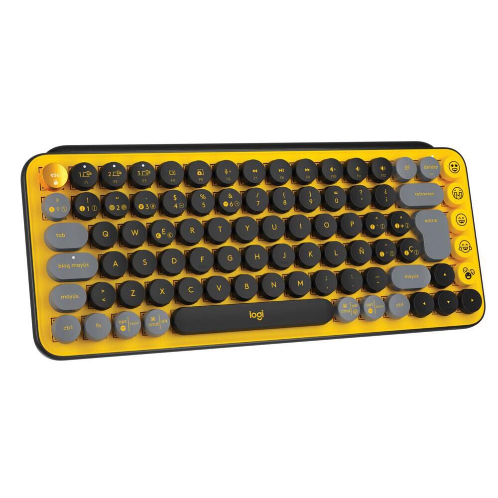 Teclado Logitech Pop Keys Amarillo Blast image number 1.0