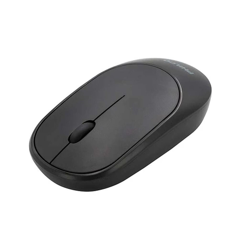 Mouse Inalambrico Usb Silencioso 3 Botones Negro image number 2.0