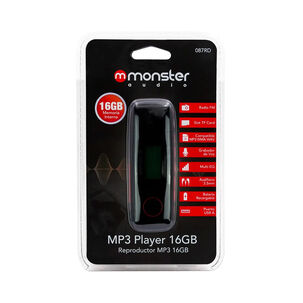 Reproductor Mp3 Monster 32mxx087rd 16gb Radio Fm Rojo