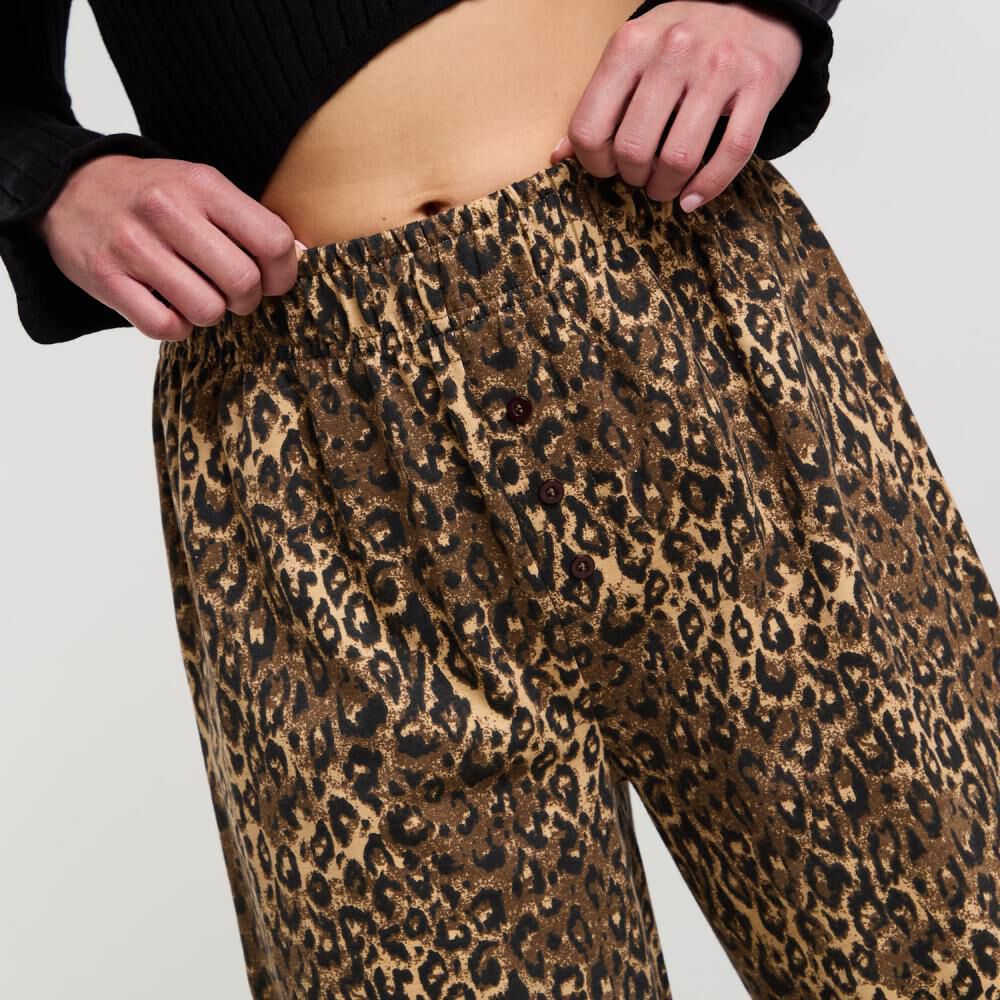 Pantalón De Buzo Moda Tiro Medio Regular Mujer Rolly Go image number 4.0