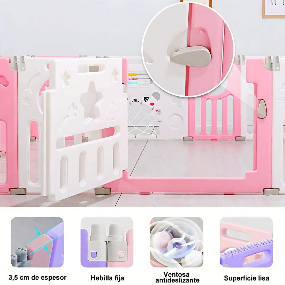Corral De Seguridad Bebe Multiformas 8 + 2 Plegable image number 1.0