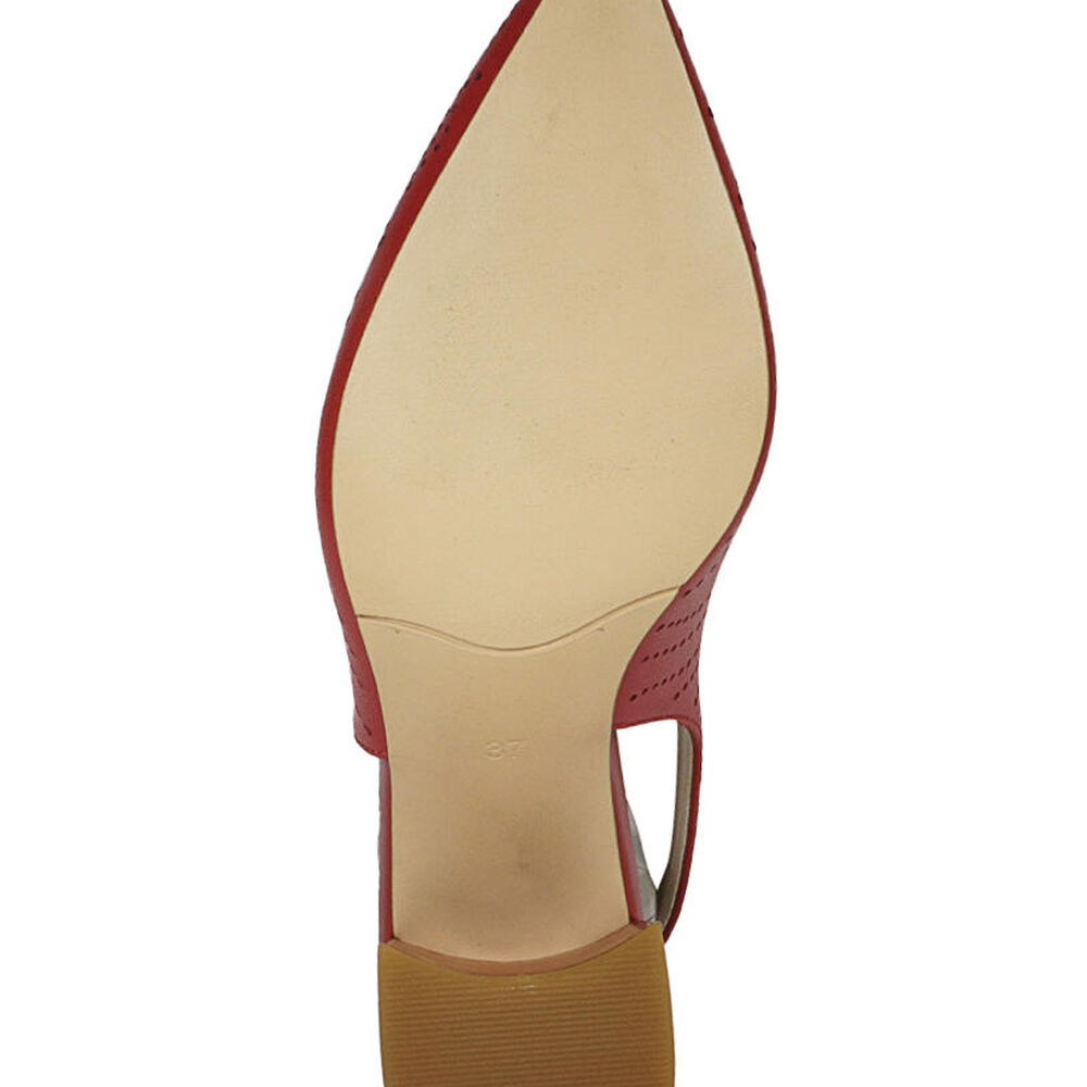 Zapato Cuero Adaya Rojo image number 7.0