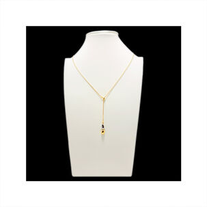 Colgante Largo Gota Plateado-dorado Graduable Color Dorado