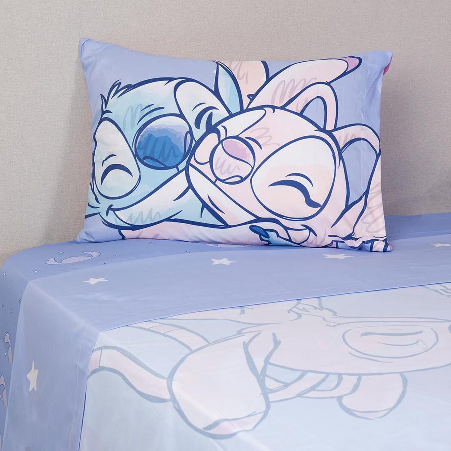 Juego De S&aacute;banas Disney Stitch Luna / 1.5 Plazas image number 0.0